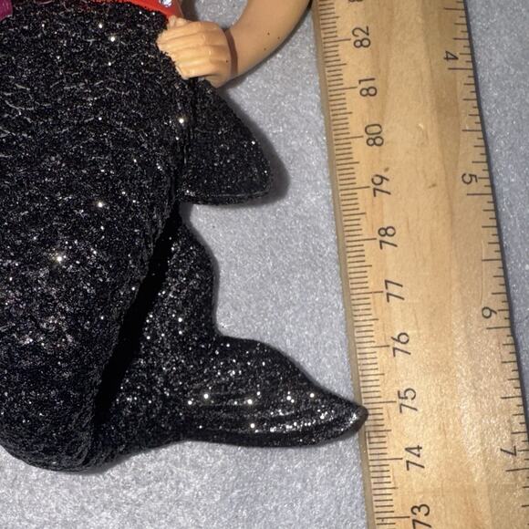 December Diamonds Bear Merman Ornament 2016 Red Cap Black Tail Retired - Picture 16 of 16